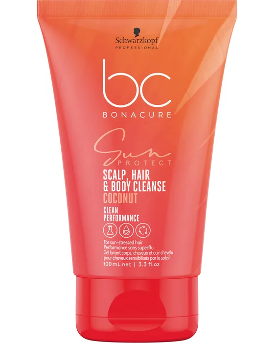 Szampon 3-w-1 BC Bonacure Sun Protect do skóry głowy, włosów i ciała, butelka 200 ml