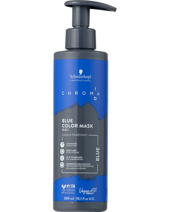 Chroma ID Blue — niebieska maska koloryzująca, butelka 300 ml