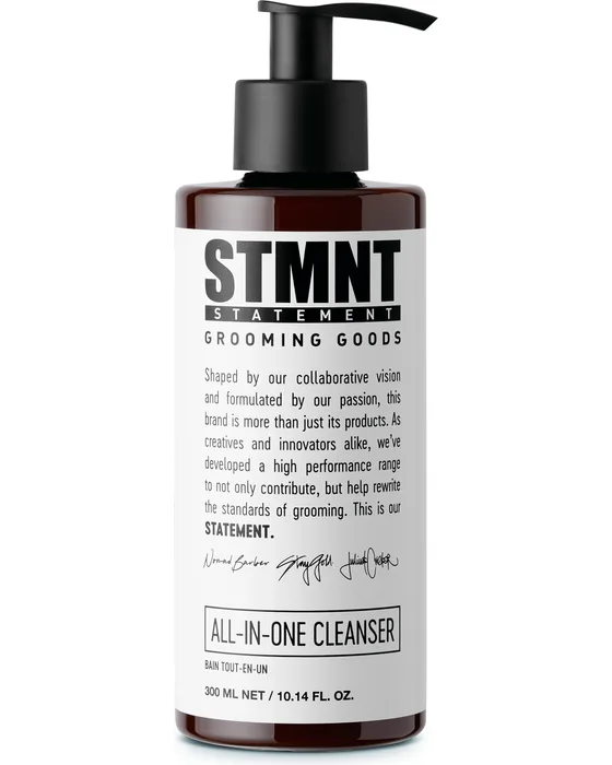 STMNT All-in-One Cleanser — mycie włosów, brody i ciała, butelka 300 ml